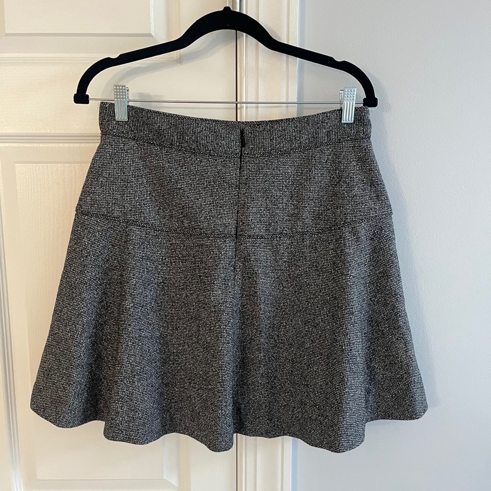 Banana Republic Gray Knit A-Line High Waist Mini Skirt 6 - Picture 2 of 5